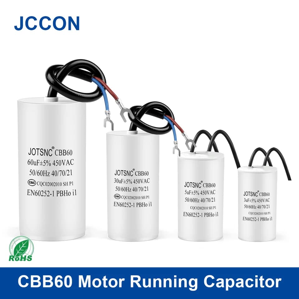 8µF 450VAC Motor Run Capacitor – CBB60 — view 2
