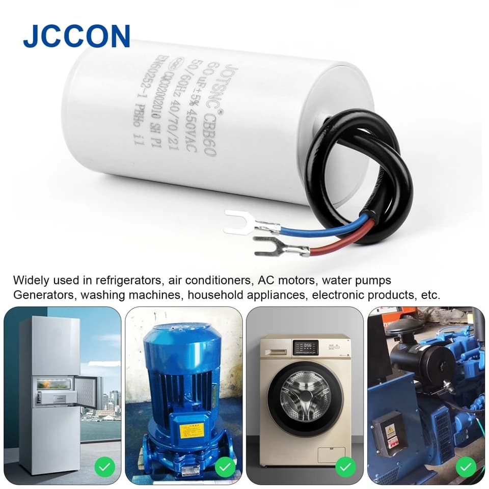 8µF 450VAC Motor Run Capacitor – CBB60 — view 4