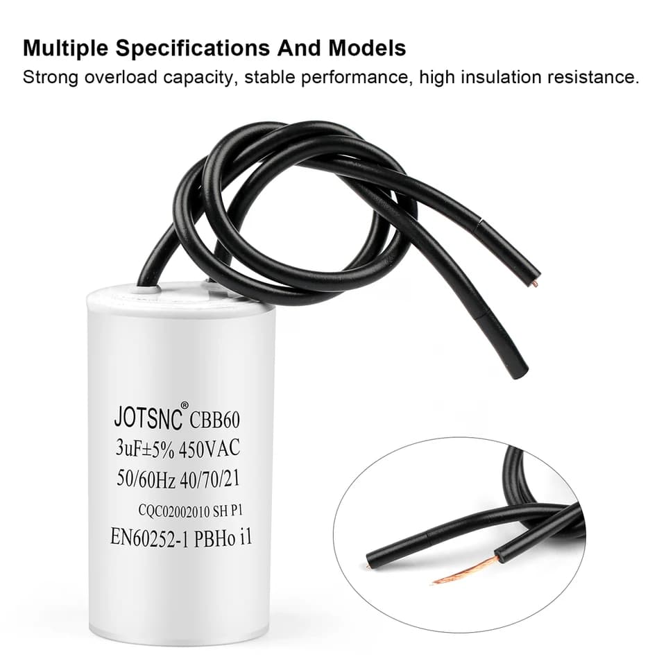8µF 450VAC Motor Run Capacitor – CBB60 — view 5