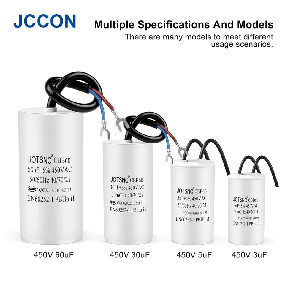 8µF 450VAC Motor Run Capacitor – CBB60 — view 6