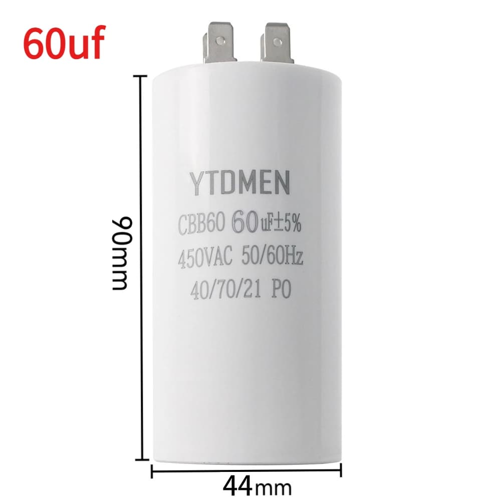 55µF 450VAC Motor Run Capacitor – CBB60